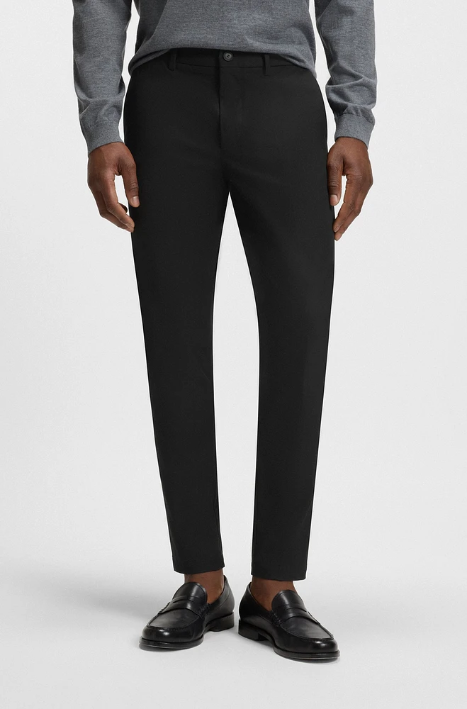Slim-fit pants a stretch-cotton