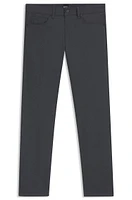 Delaware slim-fit trousers patterned stretch cotton