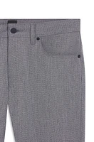 Delaware slim-fit trousers wrinkle-resistant dobby