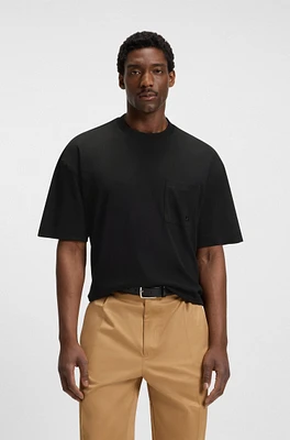 Mercerized-cotton T-shirt with Double B monogram