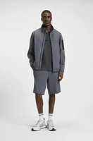 Relaxed-fit polo shirt cotton with mesh pattern