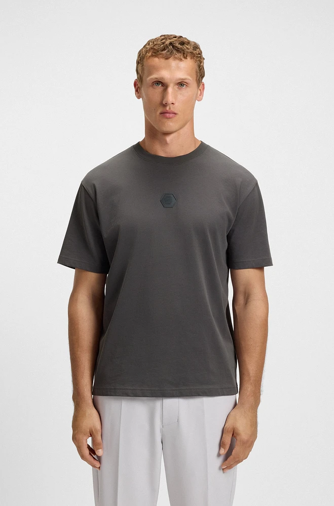 Cotton-jersey T-shirt with Double B monogram