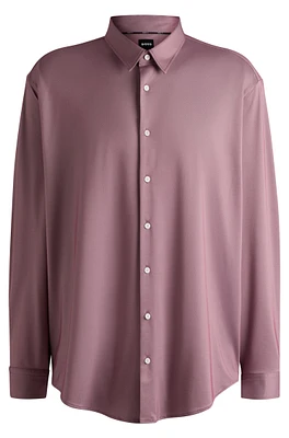 Slim-fit shirt performance-stretch fabric