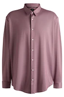 Slim-fit shirt performance-stretch fabric