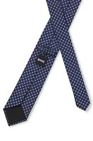 Silk-blend tie with jacquard pattern