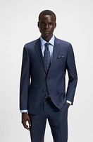 Silk-blend tie with jacquard pattern