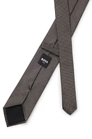 Silk tie with micro pattern
