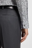 Slim-fit shirt floral-print stretch-cotton poplin