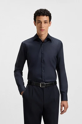 Regular-fit shirt easy-iron cotton poplin