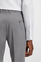 Slim-fit shirt patterned stretch cotton