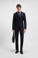 Slim-fit shirt structured cotton