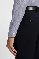 Slim-fit shirt structured cotton
