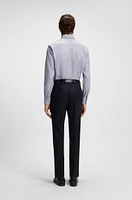 Slim-fit shirt structured cotton