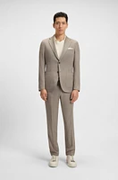 Slim-fit blazer virgin wool and silk