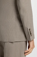 Slim-fit blazer virgin wool and silk