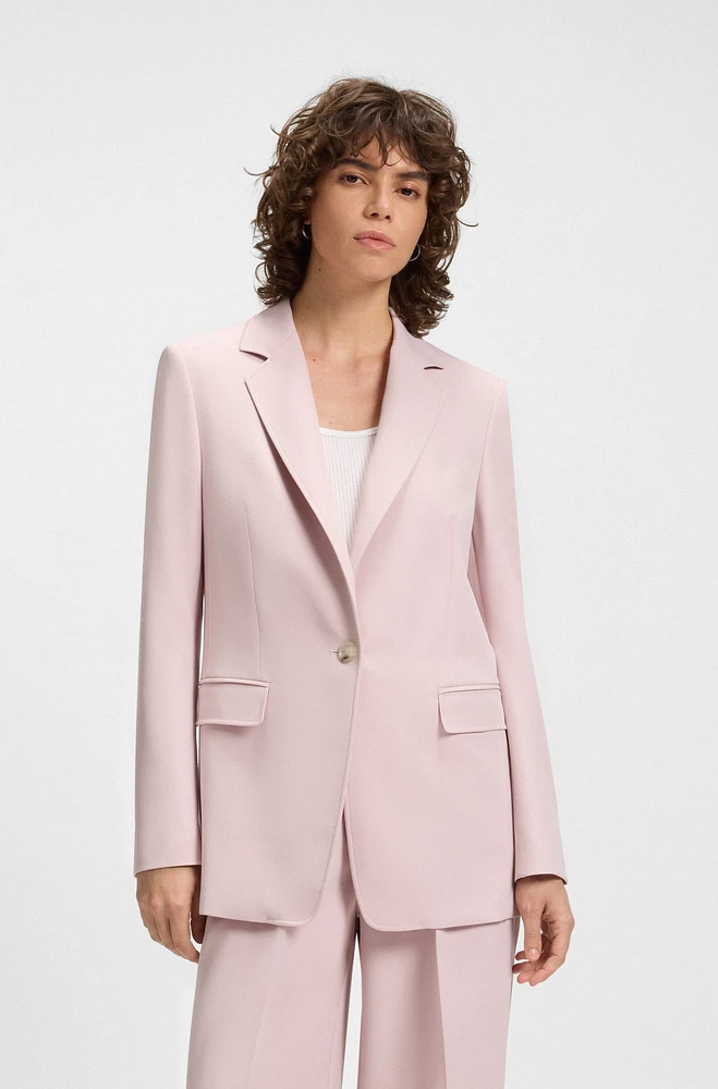 Fitted blazer stretch fabric
