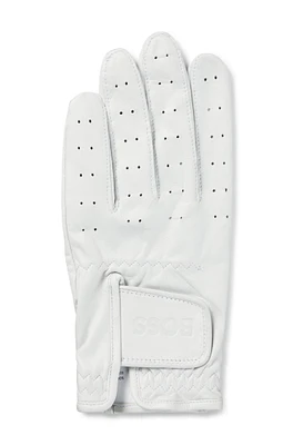 Nappa-leather gloves with lasered dots