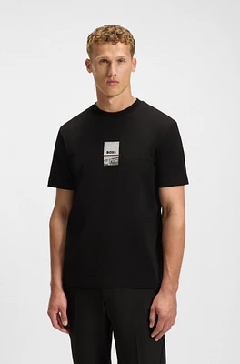 Relaxed-fit T-shirt stretch cotton with photo print