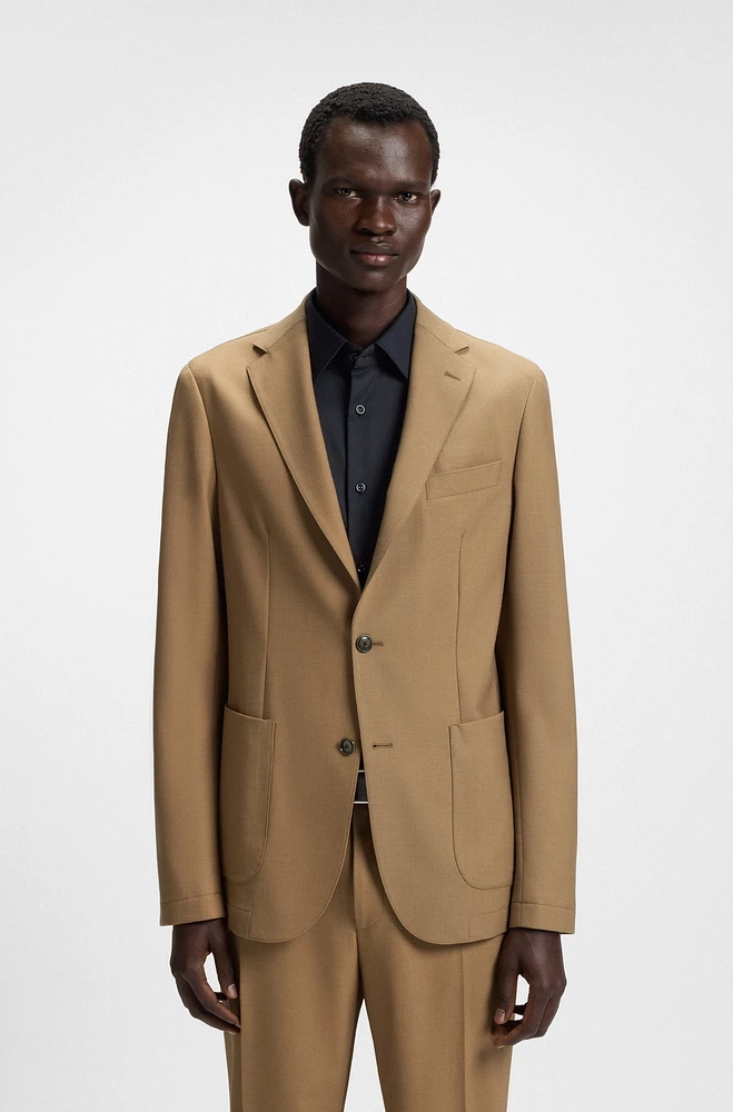 Slim-fit jacket machine-washable stretch fabric