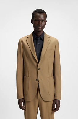 Slim-fit jacket machine-washable stretch fabric