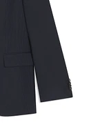 Regular-fit suit striped virgin wool
