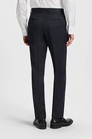 Regular-fit suit striped virgin wool