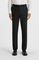 Slim-fit suit micro-patterned stretch wool