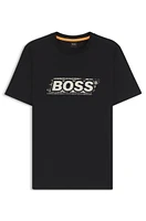 Cotton T-shirt with logo artwork