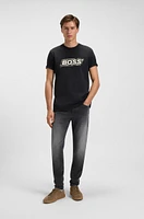 Cotton T-shirt with logo artwork