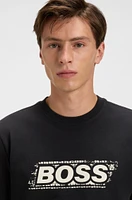 Cotton T-shirt with logo artwork