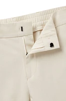 Packable trousers water-repellent stretch fabric