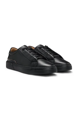 Gary leather trainers with hidden laces