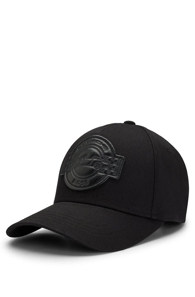 Porsche x BOSS cap in cotton with co-branded patch