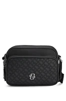 Crossbody bag with monogram pattern