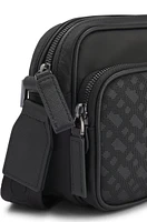 Crossbody bag with monogram pattern