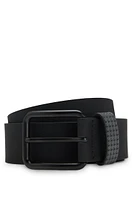 Porsche x BOSS belt Italian leather with patterned keeper