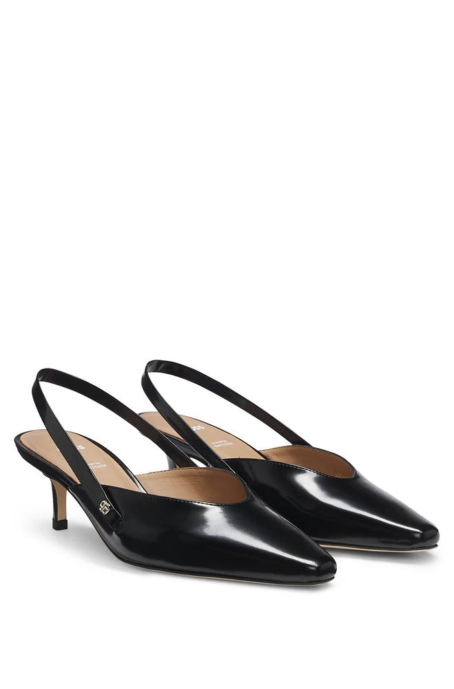 Slingback leather pumps with GAIT-TECH® comfort insole