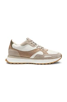 Trainers tumbled leather with supportive outsole