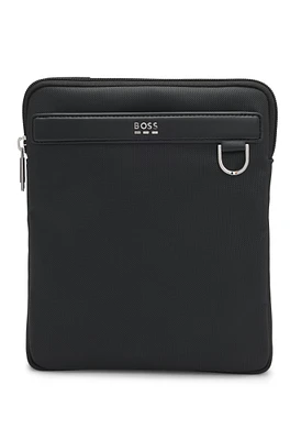 Reporter bag with smooth and structured finishes