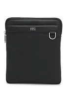 Reporter bag with smooth and structured finishes