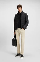 Reporter bag with smooth and structured finishes
