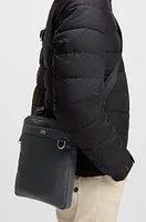 Reporter bag with smooth and structured finishes