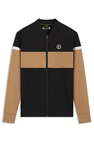 The Open jersey jacket with color-blocking