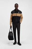 The Open jersey jacket with color-blocking