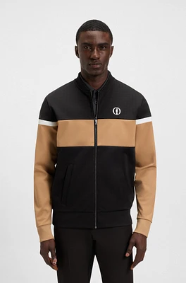 The Open jersey jacket with color-blocking