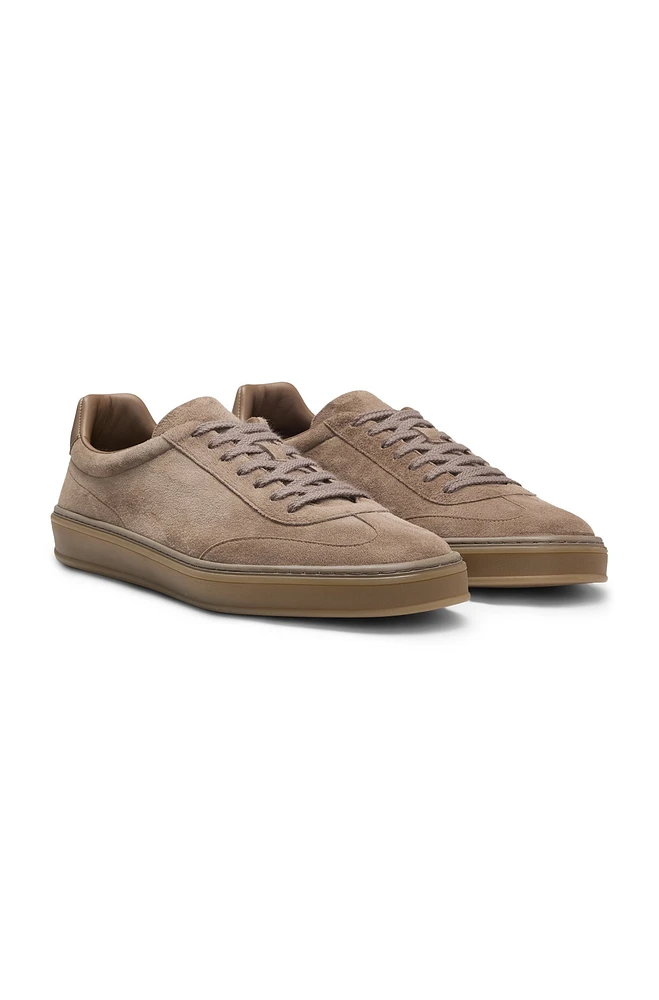 BECKHAM x BOSS low-top trainers suede