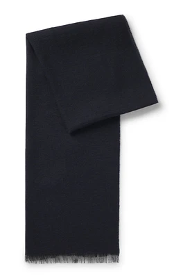 BECKHAM x BOSS lightweight two-tone scarf with linen