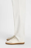 BECKHAM x BOSS leather trainers with suede trims