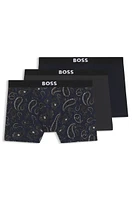 Three-pack of boxer briefs stretch cotton