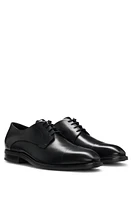 Leather Derby shoes with cap toe
